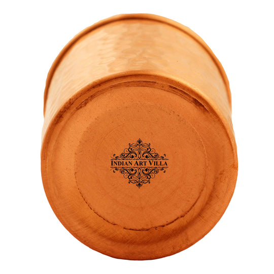 Pure Copper Glass With straight vertical sides- 275 ML