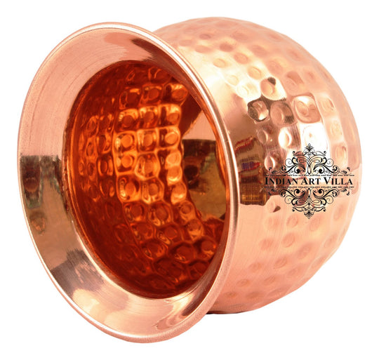 Pure Copper Hammered Design Lota\ Kalash, Spiritual Items, Pooja Item, Storage & Serving Water