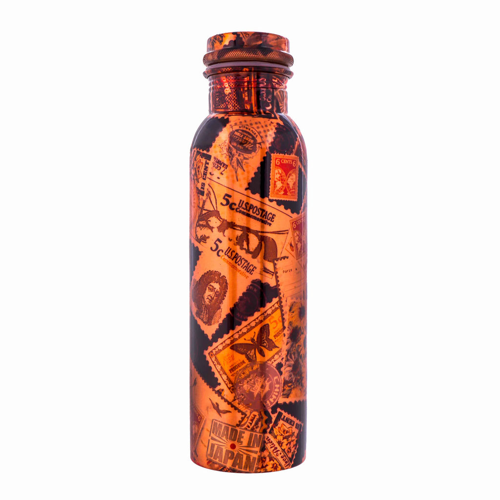 Copper Printed Water Bottle 1000 ML