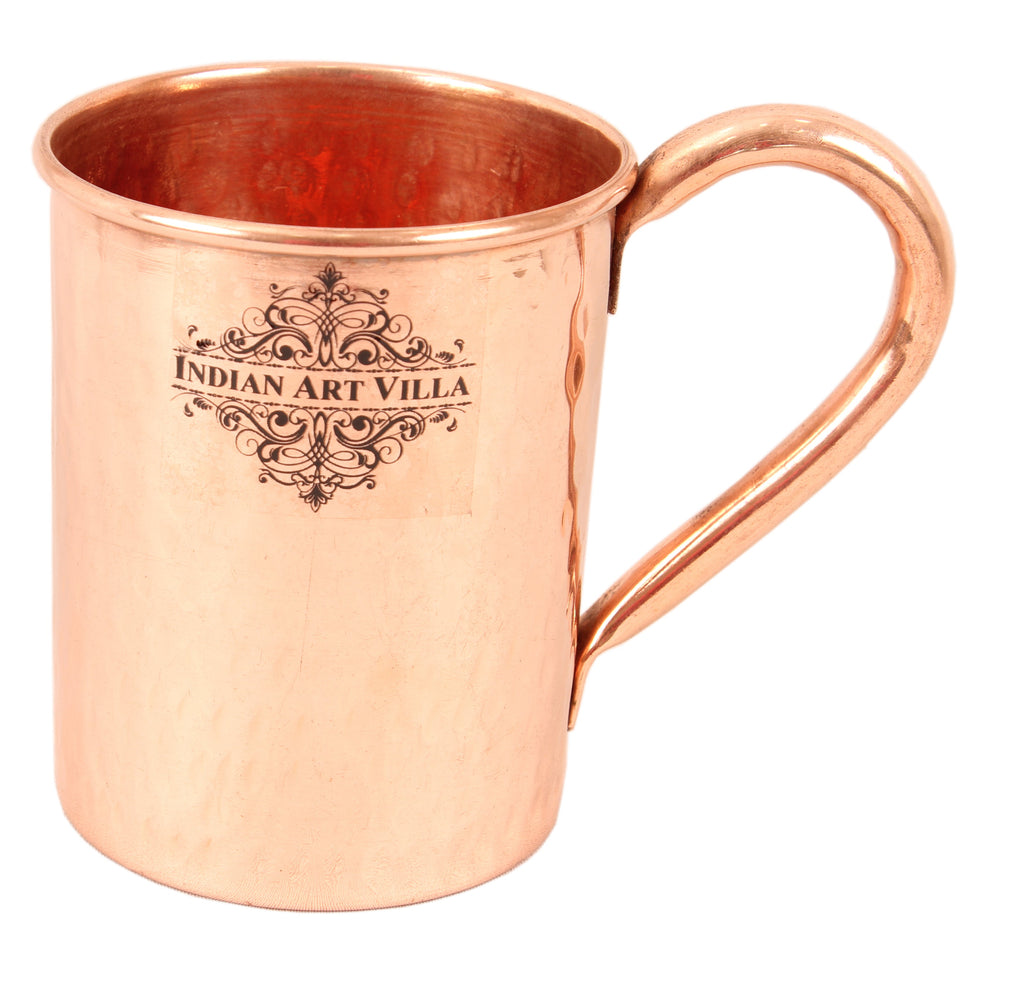 IndianArtVilla Set of 6 Pure Copper Moscow Mule Mug Cup 415 ML (14 Oz) each - Hotel, Restaurant, Bar