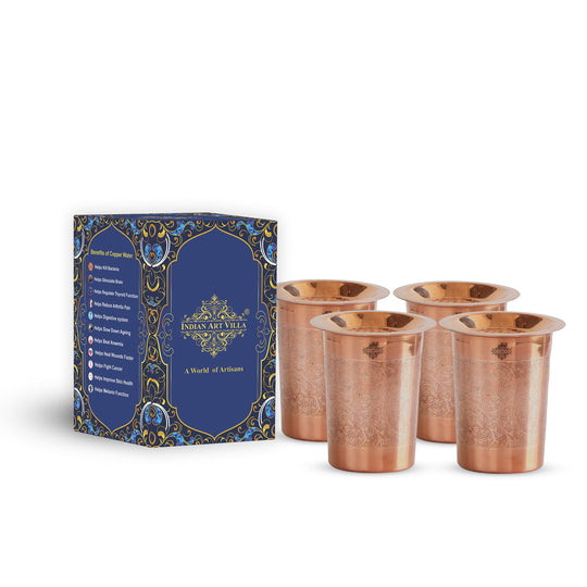 Handmade copper tumbler for drinking water