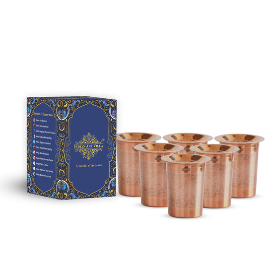 Premium copper drink glass for wellness use