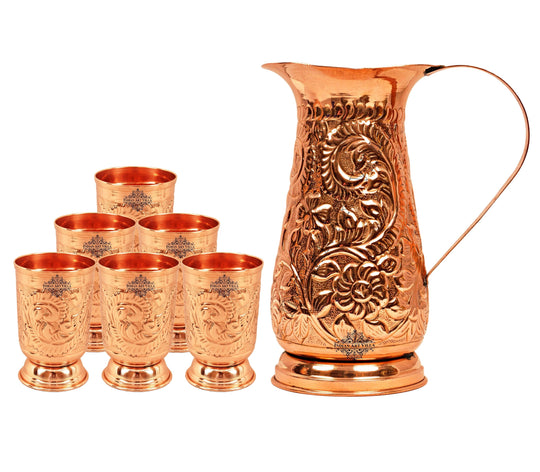 copper jug set