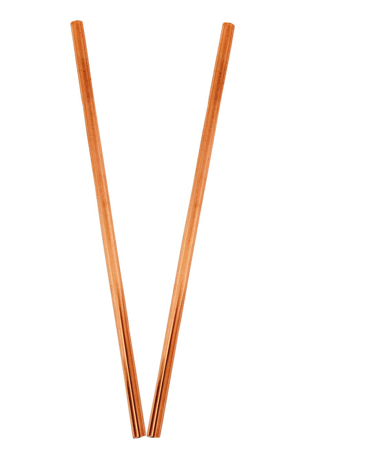 Indian Art Villa Pure Copper Straight Straw – Reusable Eco-Friendly Solid Design for Juice, Water, Detox & Sustainable Living.