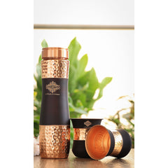 Copper Drinkware Gift Set with 2 Glasses & 1 Bottle