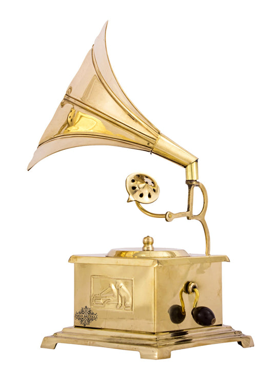 Pure brass dummy Gramophone top view — Indian Art Villa