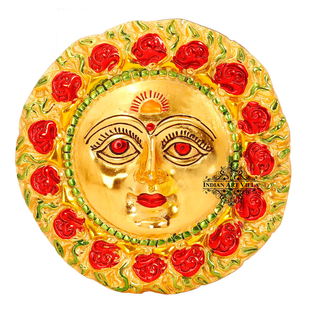 Surya Face Murti Idol Wall Hanging Home Décor Room Décor Wall Decor Most Precious Possession  Diameter 7.7 inch
