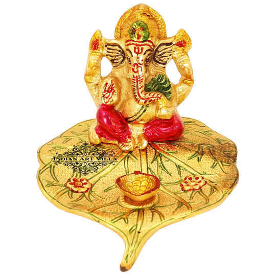 God Ganesha on Leaf Wall Hanging