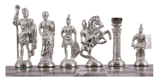 Brass Handmade Designer Chess Set with all Chessmen, Pieces, Home Decor