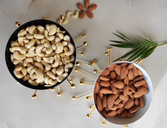 Dry Fruit Bowls With Brass Stand