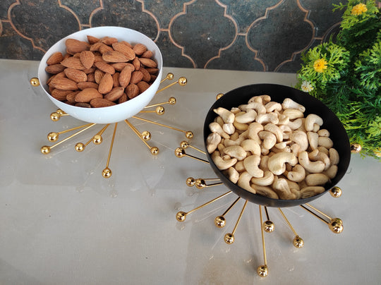 Dry fruit container Set With Wooden Tray