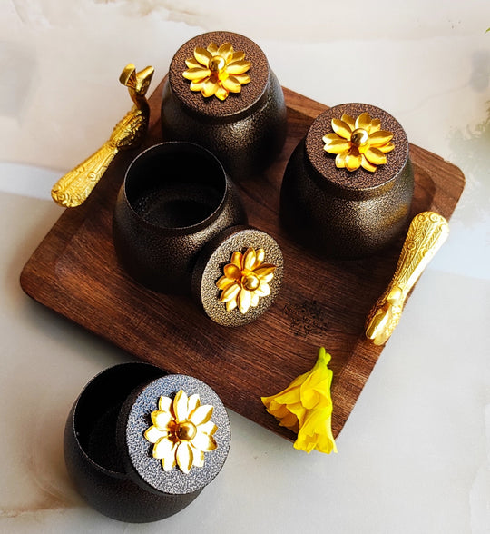 Dry fruit container Set With Tray