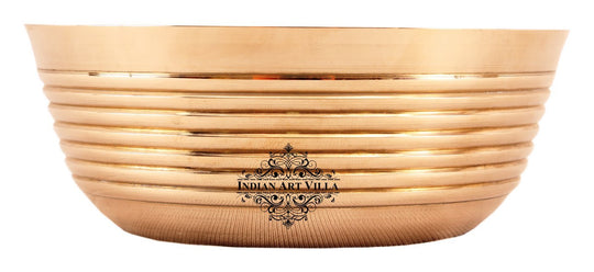 Serve your Indian Cusine in this elegant traditional Bowl. This is a set of centerpiece dinnerware for Indian food. Let your friends and family have their meal in unique and ethnic looking Dinnerware. With this dinner set, your Indian style dining experience goes several notches up. The material used is food grade.