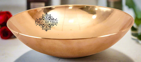 Indian Art Villa Presents Best Quality Bronze Handmade Round-Shaped Bowl. We offer best affordable prices & Free Shipping PAN India. We also offer Easy returns & exchanges. T&C Applied.
