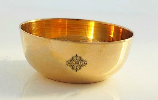 Pure Bronze Plain Katori Bowl – 8.5 cm