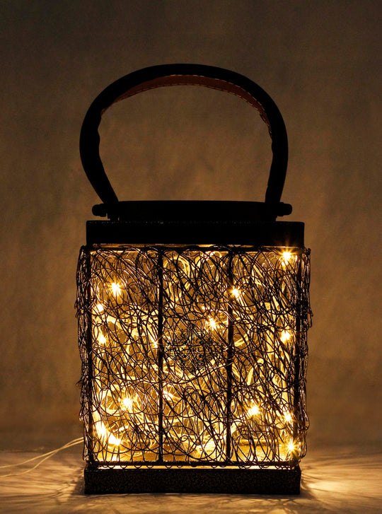 Lamp With handle, Width 5" Inch