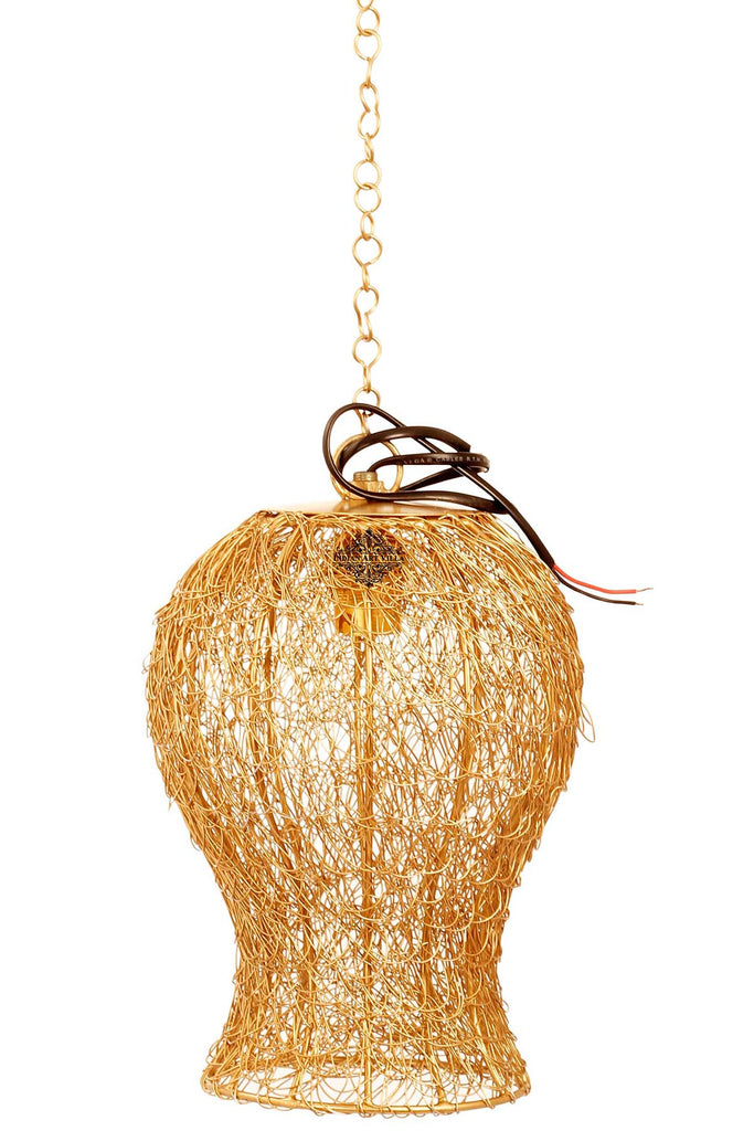 Hanging Designer Lamp With Chain, Width 6.5" Inch