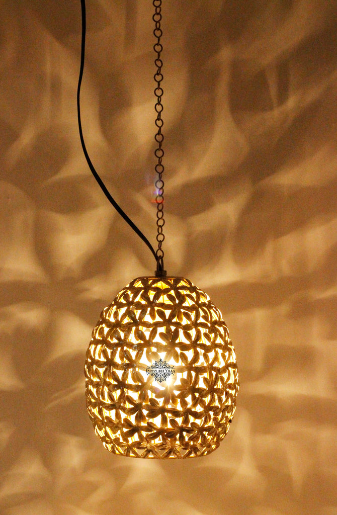 Hanging Designer Oval Shape Lamp, Width 7.2" Inch