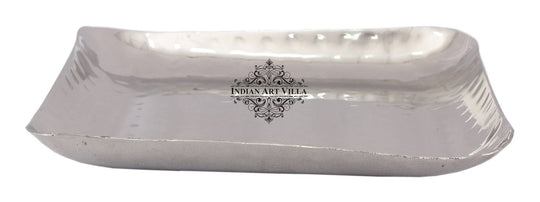 Steel Hammered Design Square Platter