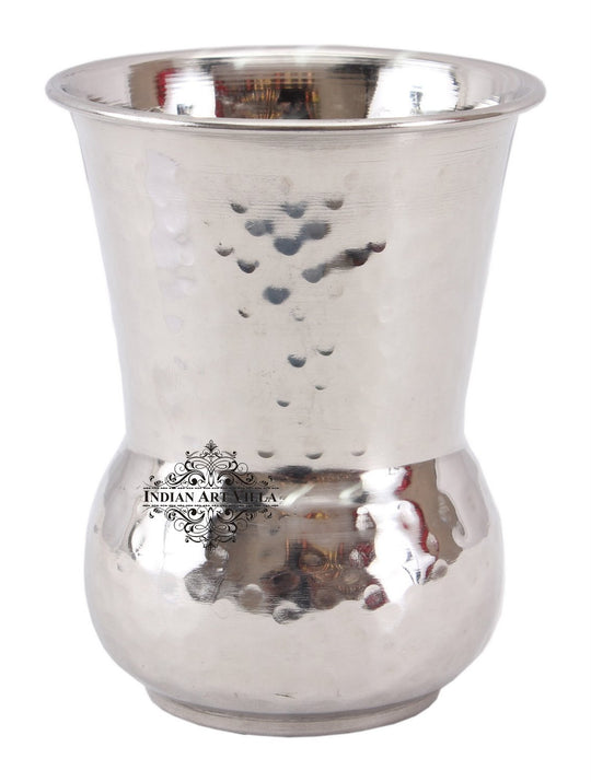 Steel Hammered Design Mathat Glass Big -525 ML