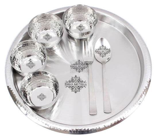 Pure Steel 7 Piece Dinner Set