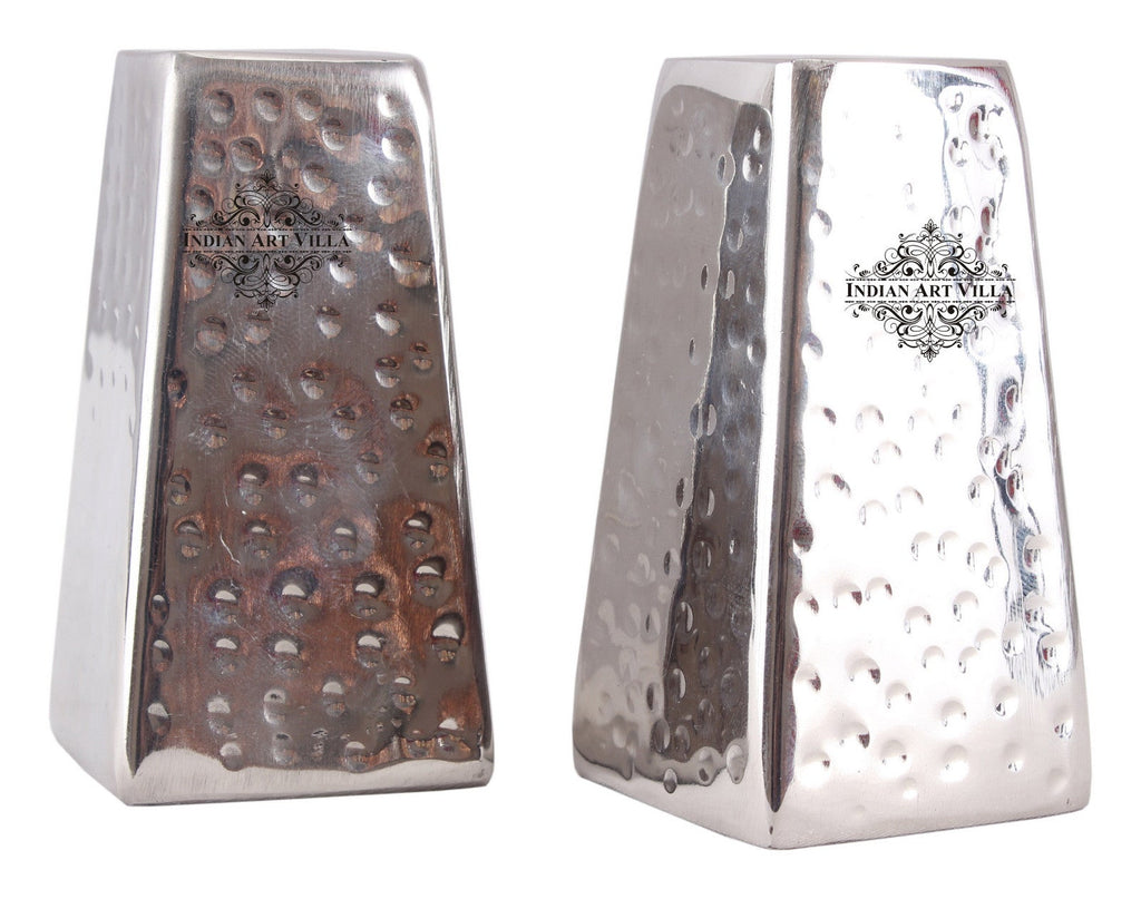 Indian Art Villa Steel Pyramid Design Salt & Pepper Shaker
