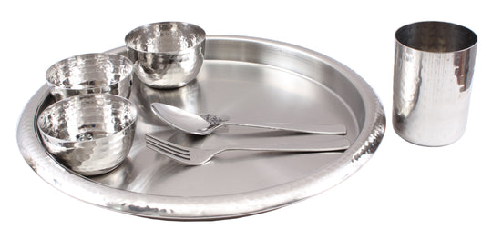 Steel Dinner Set
