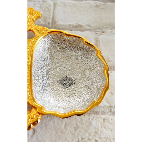 Silver-plated gold Polished aluminum Decorative Platter
