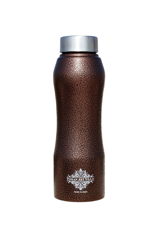 Steel Bottle Ergonomic Design With Steel Cap Antique Copper 750 ML