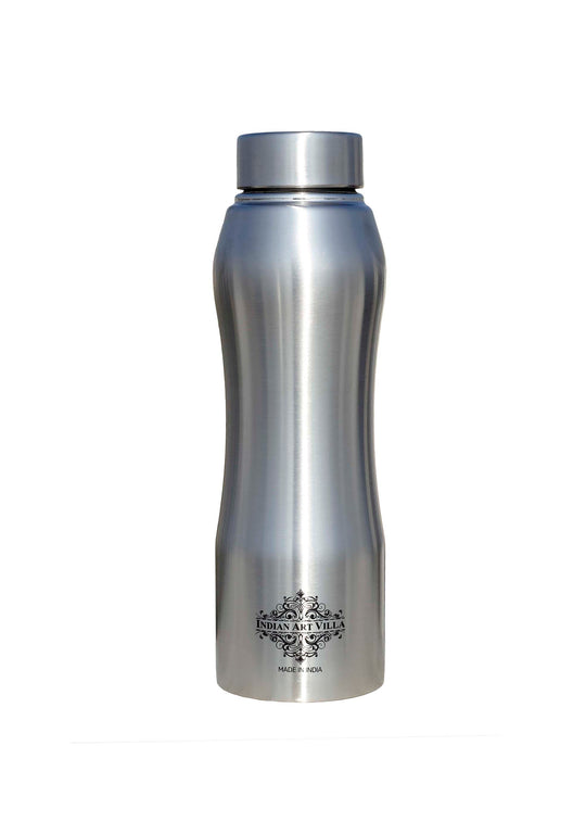 Pure Steel Bottle Ergonomic Design With Steel Cap Plain Matt 750 ML