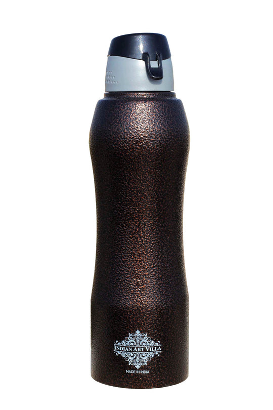 Steel  Bottle Enorgonomic Design New Sipper Cap Antique Copper