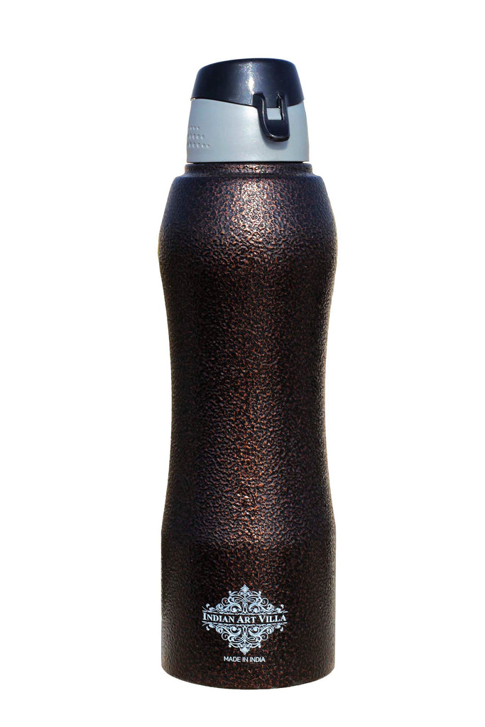 Indian Art Villa Steel Bottle Enorgonomic Design New Sipper Cap Antique Copper