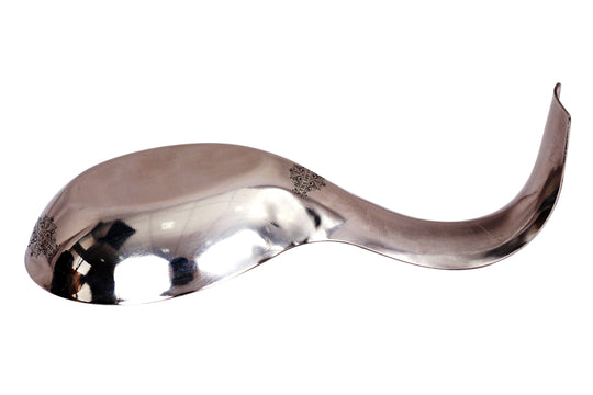 Stainless Steel Spoon Rest Holder, Tableware Hotel Restaurant, Length 21.59 cm, Silver