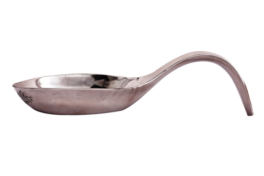 Stainless Steel Spoon Rest Holder, Tableware Hotel Restaurant, Length 21.59 cm, Silver