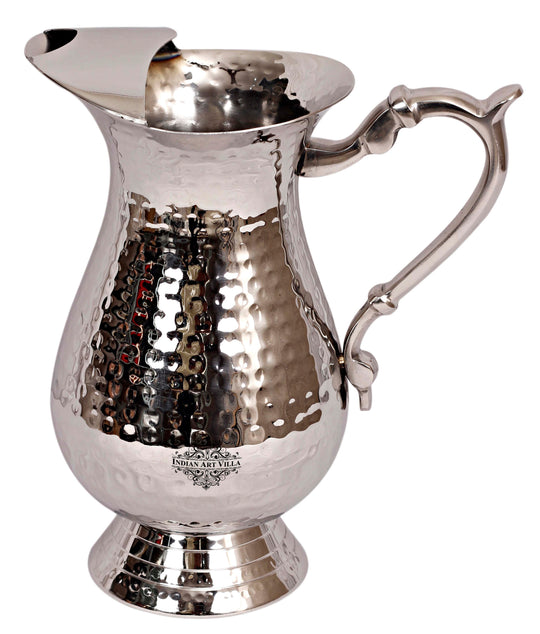 Steel Hammered Design Jug Pitcher