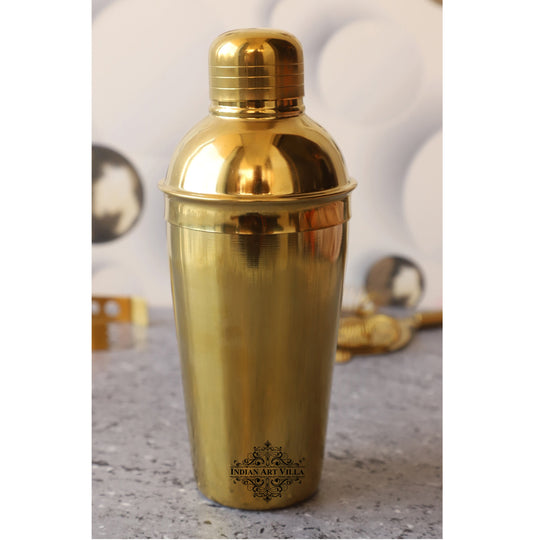 Steel wine shaker bottle bar use top view — Indian Art Villa