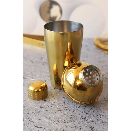 Steel wine shaker bottle bar use white background — Indian Art Villa