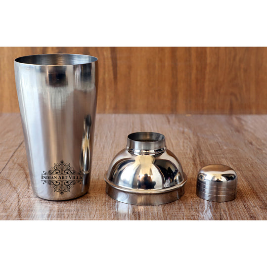 Steel wine shaker bottle bar use angle view — Indian Art Villa