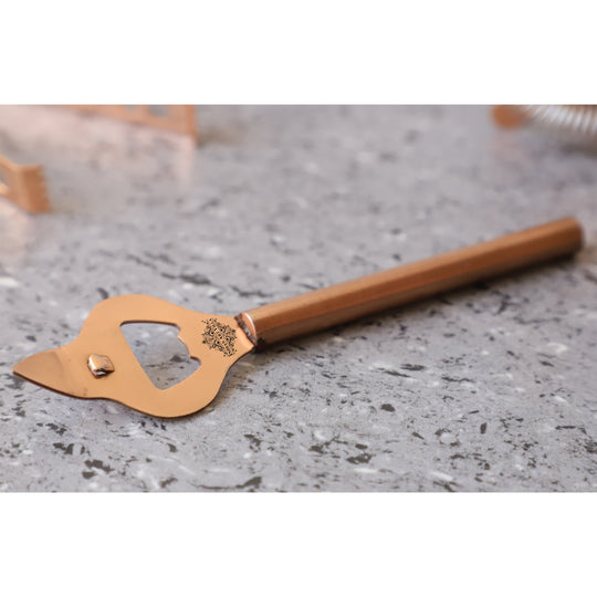 Stainless steel bottle opener 18 cm white background — Indian Art Villa