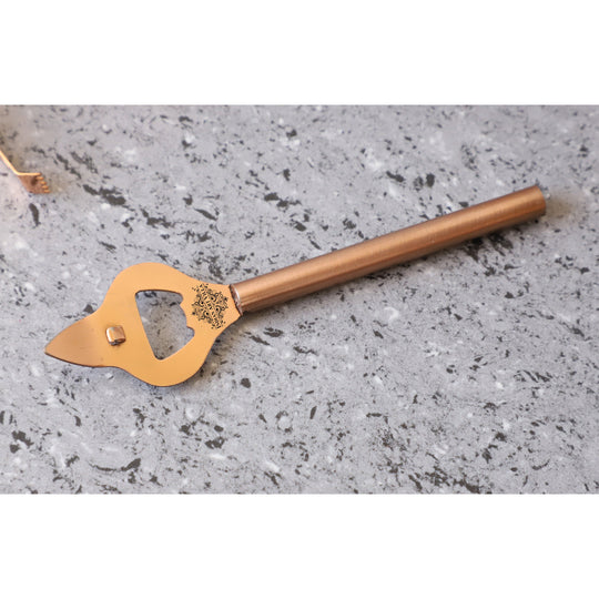 Stainless steel bottle opener 18 cm studio view — Indian Art Villa