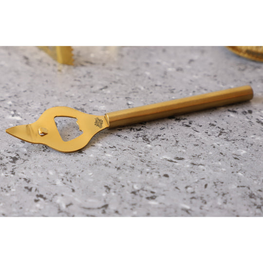 Stainless steel bottle opener 18 cm top view — Indian Art Villa