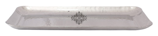 Steel Hammered Rectangular Platter Tray