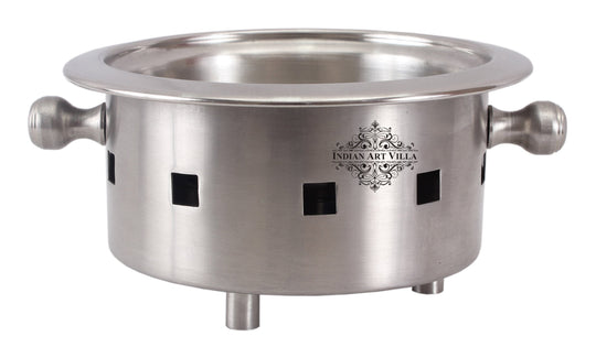 Steel snack warmer fuel bowl lifestyle use — Indian Art Villa