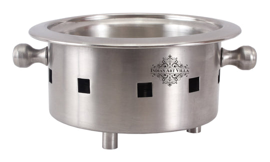 Pure Steel Snack Warmer with Fuel Bowl|Serving Dishes
