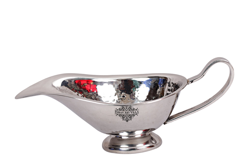 Indian Art Villa Steel Sauce/Gravy Boat|Serving Gravy, Available in different Size