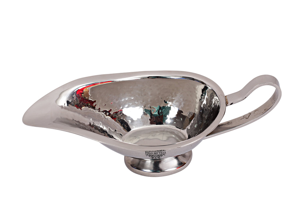Indian Art Villa Steel Sauce/Gravy Boat|Serving Gravy, Available in different Size