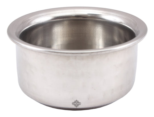 Steel Hammered Design Round Beeded Bowl Katori
