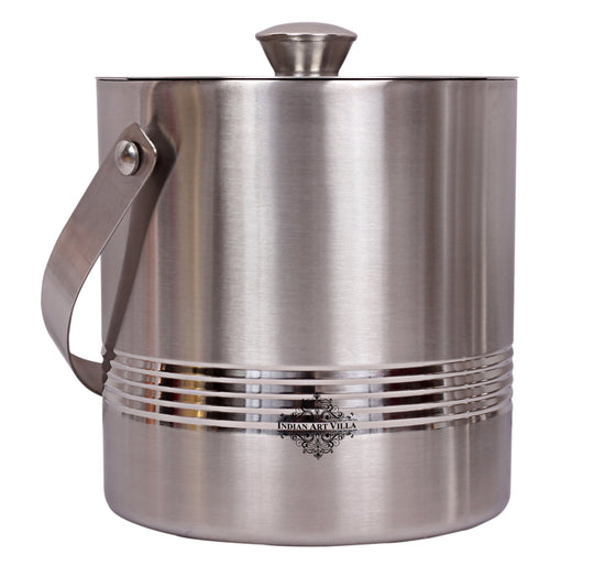 Pure Steel Lining Design Ice Bucket 1700 ML