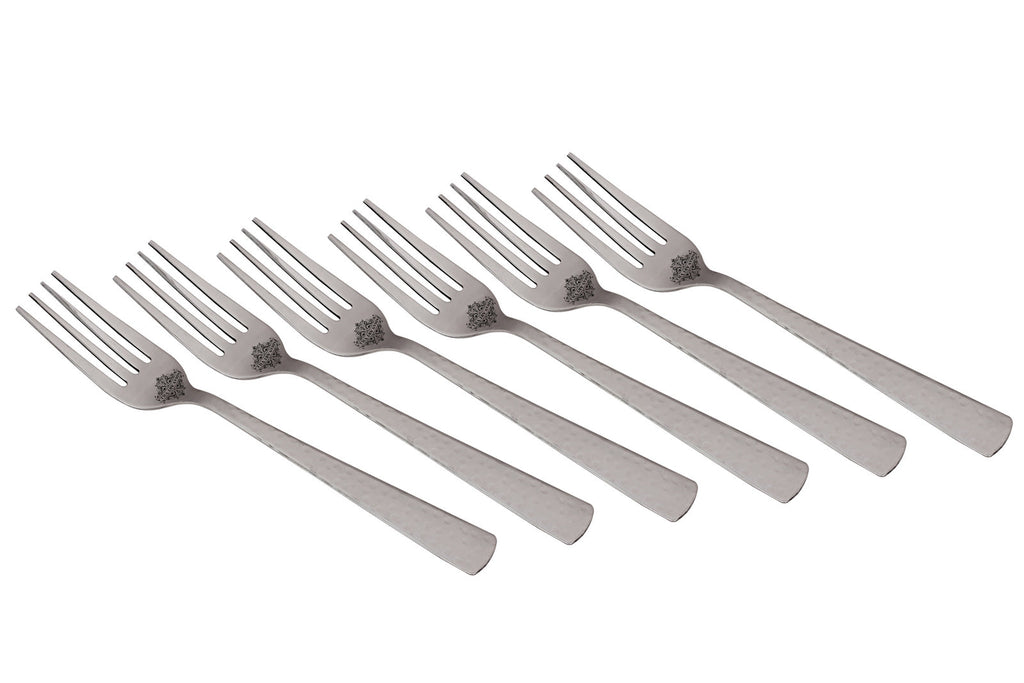Stainless Steel Hammered Design Table Fork