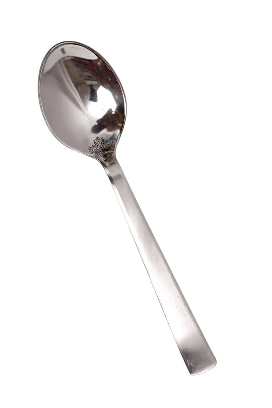 Pure Stainless Steel Handmade Matt Finish Design Baby Spoon